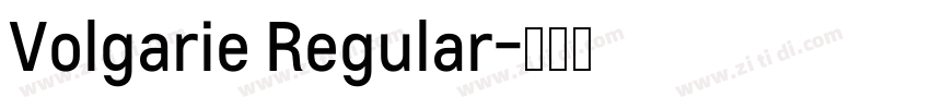 Volgarie Regular字体转换